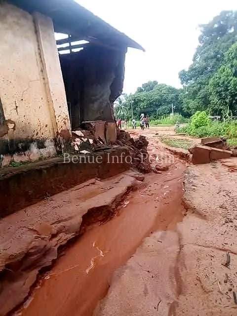 Flood Disaster Hits Ogbadibo Community, Damages Homes, Farms, Schools & Roads
