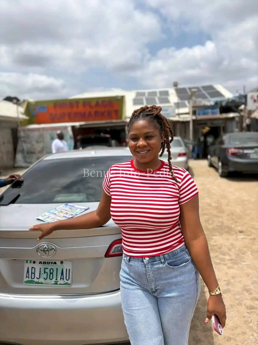 Benue Man, Mr. Chado Clement Akpenpuu, Buys Wife Dream Car After Two Years of Saving