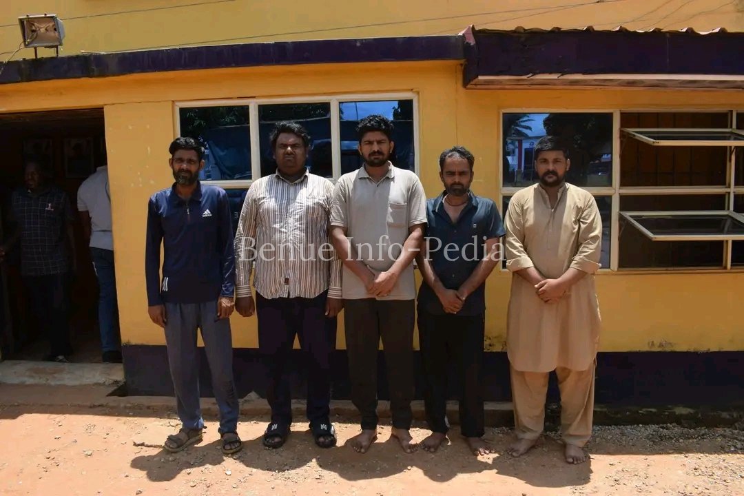 Benue Police Arrest Five Pakistani Nationals, Recover 35 Phones